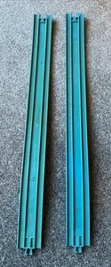 Tomy Trackmaster Thomas The Tank Engine Long Curved Blue Track Straight 17” Set - Picture 1 of 12