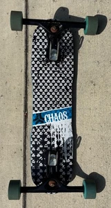 Freebord Skateboard Free Bord 75 cm Azul Blanco Negro Caos Faltan Ruedas Centrales - Imagen 1 de 24