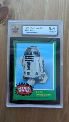 1977 Topps Star Wars #253 R2-D2 (Kenny Baker) KSA 8.5 NMM+ Graded Card Vintage - Image 1 of 2