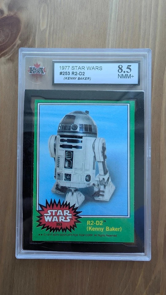 1977 Topps Star Wars #253 R2-D2 (Kenny Baker) KSA 8.5 NMM+ Graded Card Vintage - Image 1 of 2