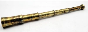 Vintage East India Company Brass Tracker Telescope With Black Case Grade-A Condi - Picture 1 of 6