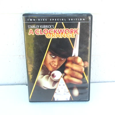 A CLOCKWORK ORANGE 2-Disc DVD Malcolm McDowell Bonus Cult Remastered R 1971 - Image 1 of 4