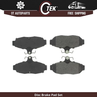 Para 1988-1992 Lincoln Continental | Pastilhas de freio a disco traseiras centrais | Semi-metálicas - Imagem 1 de 4