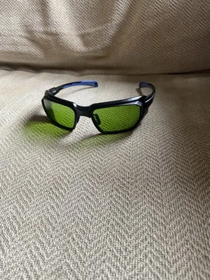 Vintage steam punk Safety Welding Glasses Z87 Green Lenses Side Shields - Image 1 of 3