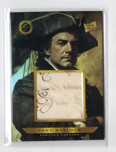 2025 Pieces of the Past Pirates John Hancock HISTORICAL JUMBO HANDWRITING RELIC - Picture 1 of 1