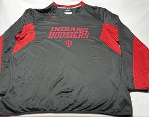 Indiana Hoosiers Adidas Sweatshirt Men’s 3XLT 3XL Tall Crew Neck Pullover NCAA - Picture 1 of 11