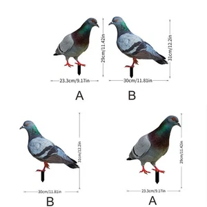 Charming Farm Themed Acrylic Garden Pigeon Statue with Realistic Features - Imagen 1 de 42