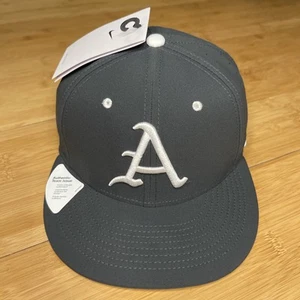 Nike True On-Field Arkansas Razorbacks Gray Aero Fitted 7 1/4 Baseball Hat Cap - Picture 1 of 20