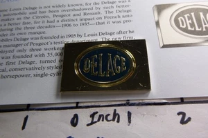 DELAGE FRANKREICH AUTOHERSTELLER EMAILLE FARBE VINTAGE 1981 SILBERBARREN SELTEN 2C3 - Bild 1 von 4