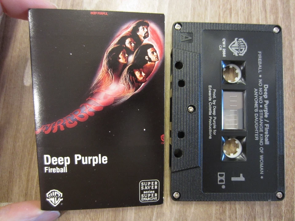 DEEP PURPLE '71 album canadian WB cassette FIREBALL tested TAPE EX - Image 1 of 4