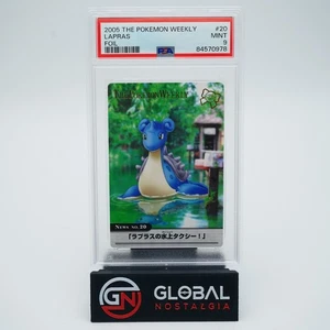Lapras 2005 japonés The Pokemon Weekly Foil #20 POP 3 PSA 9 - Imagen 1 de 2