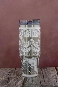 40oz Stormtrooper Mosaic Design Tumbler – Laser Engraved Star Wars Art – - Picture 1 of 10