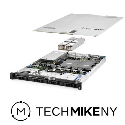 Servidor Dell PowerEdge R430 2x E5-2623v4 2,60 GHz 8 núcleos 32 GB RAM 3x 4 TB SAS 12G Foto 1 de 4