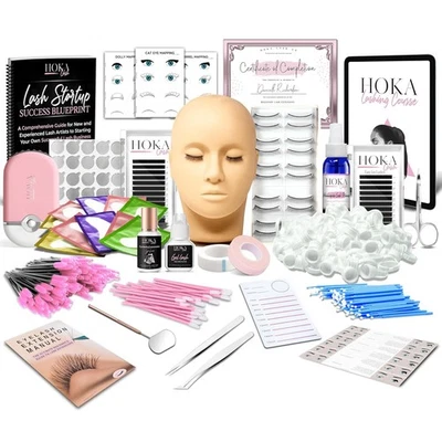 Hoka Lash Eyelash Extension Kit & Training Course and Certification, Black  - Image 1 of 4