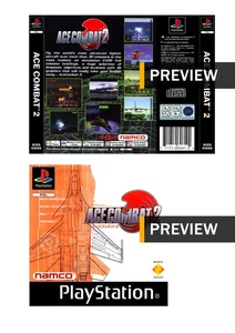 Ace Combat 2 - PlayStation PS1 Replacement Inlay Covers Front Back - Picture 1 of 3