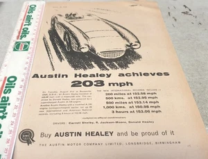 1956 AUSTIN HEALEY UK Original Sales Advert - Picture 1 of 1
