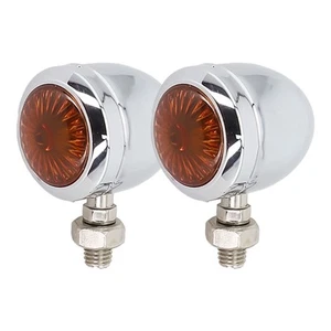 Electroplated Silver Case Motorcycle Turn Signal Circular Turn Signal Hote Sale - Picture 1 of 12