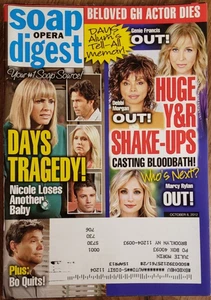 Soap Opera Digest Oct 8, 2012: All Your Favorites: Y&R,GH,DAYS,B&B,OLTL & more - Picture 1 of 2