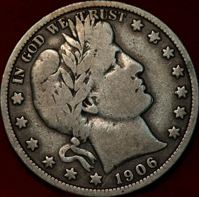 1906 Philadelphia Mint Silver Barber Half Dollar - Image 1 of 2