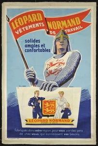 POSTER AFFICHE Léopard Normand - Foto 1 di 1