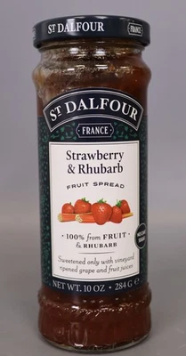 St. Dalfour Strawberry & Rhubarb Fruit Spread - 10oz - 100% Pack of 1 - Image 1 of 4