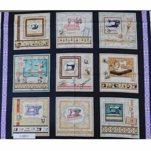 Patchwork Quilting Sewing Fabric Tailor Made Panel 90x110cm Material - Foto 1 di 10