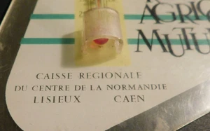 ANCIEN Thermomètre CRÉDIT AGRICOLE MUTUEL CAISSE RÉGIONALE normandie LISIEUX CAE - Picture 1 of 3