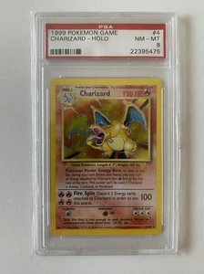 Charizard Holo 4/102 Base Set Unlimited PSA 8 - Picture 1 of 2