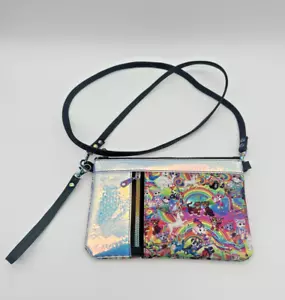 Lisa Frank handgefertigte Kupplung Umhängearmband Einhorn Alien Regenbogen 90er NEU - Bild 1 von 12