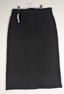 Falda lápiz negra Forever 21 talla L clásica de oficina e informal nueva con etiquetas - Imagen 1 de 8