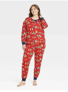 WonderShop Juego de 2 piezas Manga Larga para Dormir Gnomos Rojos XXL para Mujer - Imagen 1 de 3