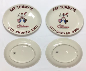 4 Cookhouse BBQ Platter Fat Tommy Ceramic Pig Plate Homer Laughlin China 13x10" - Picture 1 of 10