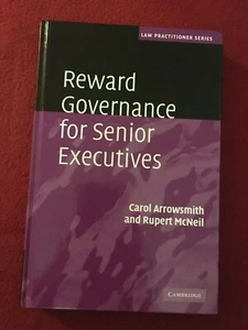 Law Practitioner Series. Reward Governance for Senior Executives Hardback book - Picture 1 of 12