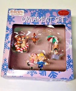 Carlton Cards Heirloom Rudolph The Red Nosed Reindeer Christmas 3 Ornament Set - Picture 1 of 4