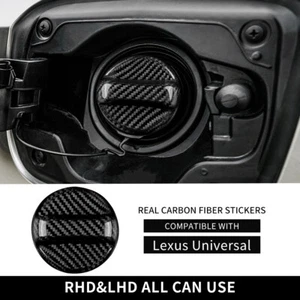 For Lexus RX350 IS250 IS350 RC Carbon Fiber Oil Gas Cap Fuel Filler Tank Cover - Imagen 1 de 9