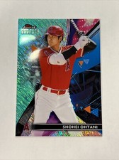 2021 Topps Finest Shohei Ohtani Aqua Shimmer Refractor /175