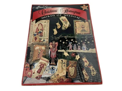 Alma Lynne Christmas Homespun Words Of Wisdom Cross Stitch Pattern Booklet - Image 1 of 4
