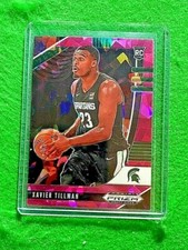 XAVIER TILLMAN PRIZM PINK ICE ROOKIE CARD JERSEY #23 SPARTANS RC GRIZZLIES 2020 