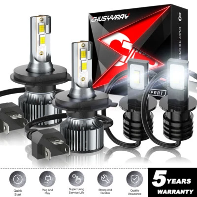 Combo de 4 faros LED + luces antiniebla Fit Isuzu Rodeo Sport 2001 2002-2003 6500K Foto 1 de 4