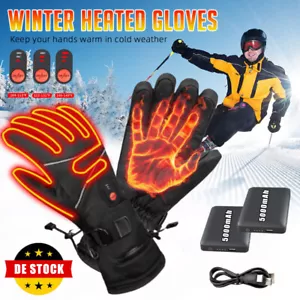 Paar Beheizte Handschuhe Damen Herren, Beheizbare Handschuhe mit Akku 2*5000mAh - Bild 1 von 10