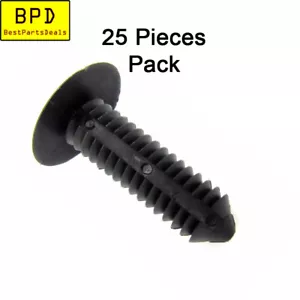 25 Pk GM Plastic Push-in Fasteners Headliner Clip Retainer - Picture 1 of 1