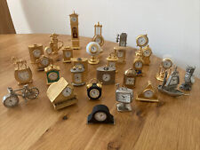 28x Assorted Collectors / Decorative Miniature Quartz Clocks - Bike, Ship, Golf