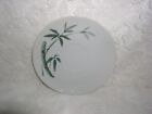 Hand Painted Bamboo China Japan Saucer Cup Plate Textured Surface Green Exellent