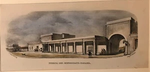 Cuba. Havana. Monserrate Gate. L Cuevas. Original Lithograph 1841 - Picture 1 of 1