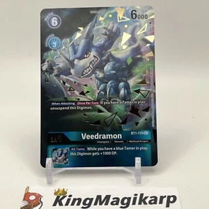 Veedramon SEC Alternate Art BT1-115 Holo Digimon Card Game NM / Mint - Picture 1 of 6