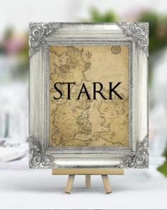 Game of Thrones Table Numbers Wedding GOT House Westeros Party - Picture 1 of 3