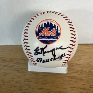 ED KRANEPOOL 69 WS Champs signed handsigniert New York Mets Baseball mit COA - Bild 1 von 4
