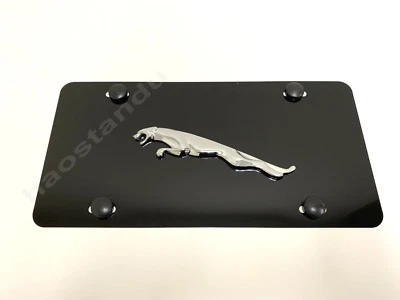 1 x 3D «JaguarLEAPERBadge» эмблема алюминия черный цвет передней панели ржавчины бесплатно - Изображение 1 из 2
