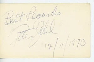Broadway - Peter Johl famed Broadway character actor & his autograph - Picture 1 of 1