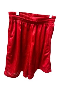 A4 Red Mesh Athletic Shorts Men’s XL - Pockets AA4.6 - Picture 1 of 7